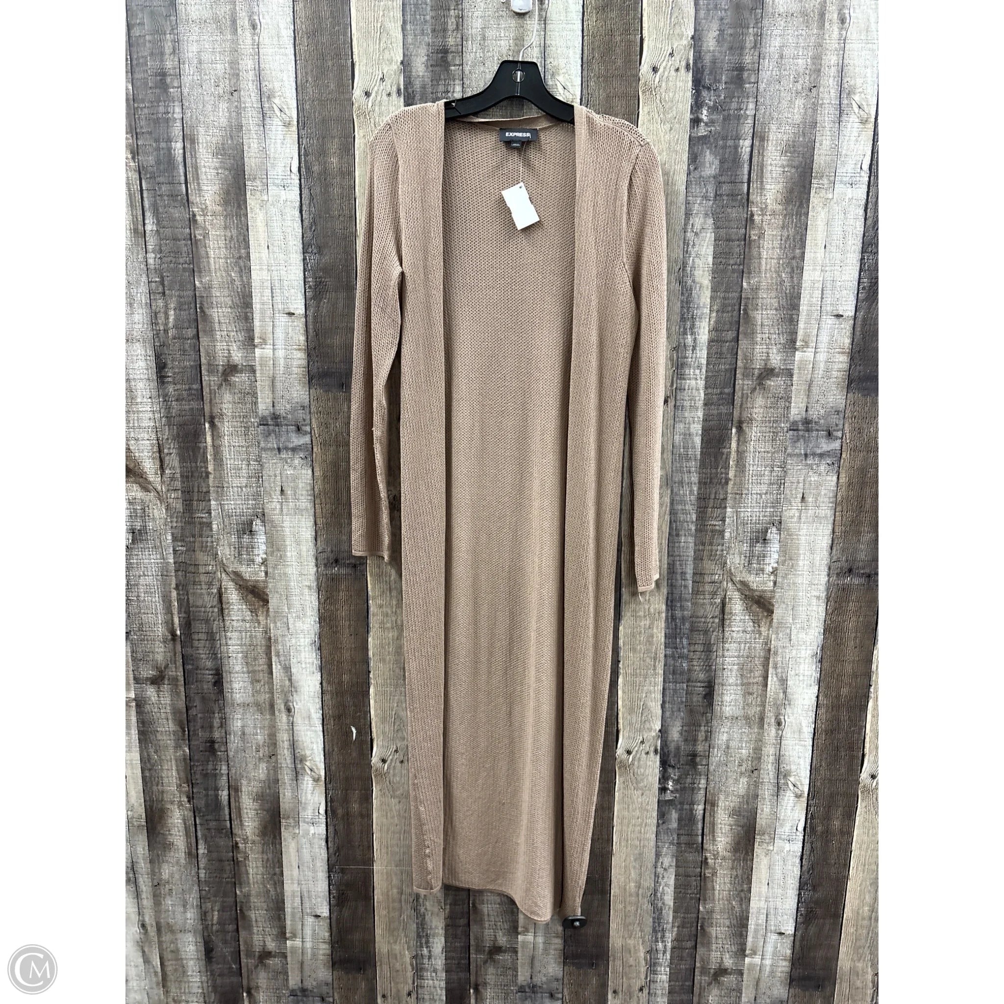 Cardigan By Express In Tan, Size: S