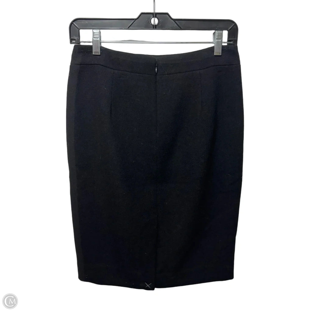 Skirt Midi Wool Blend By J. Crew In Black, Size: 0