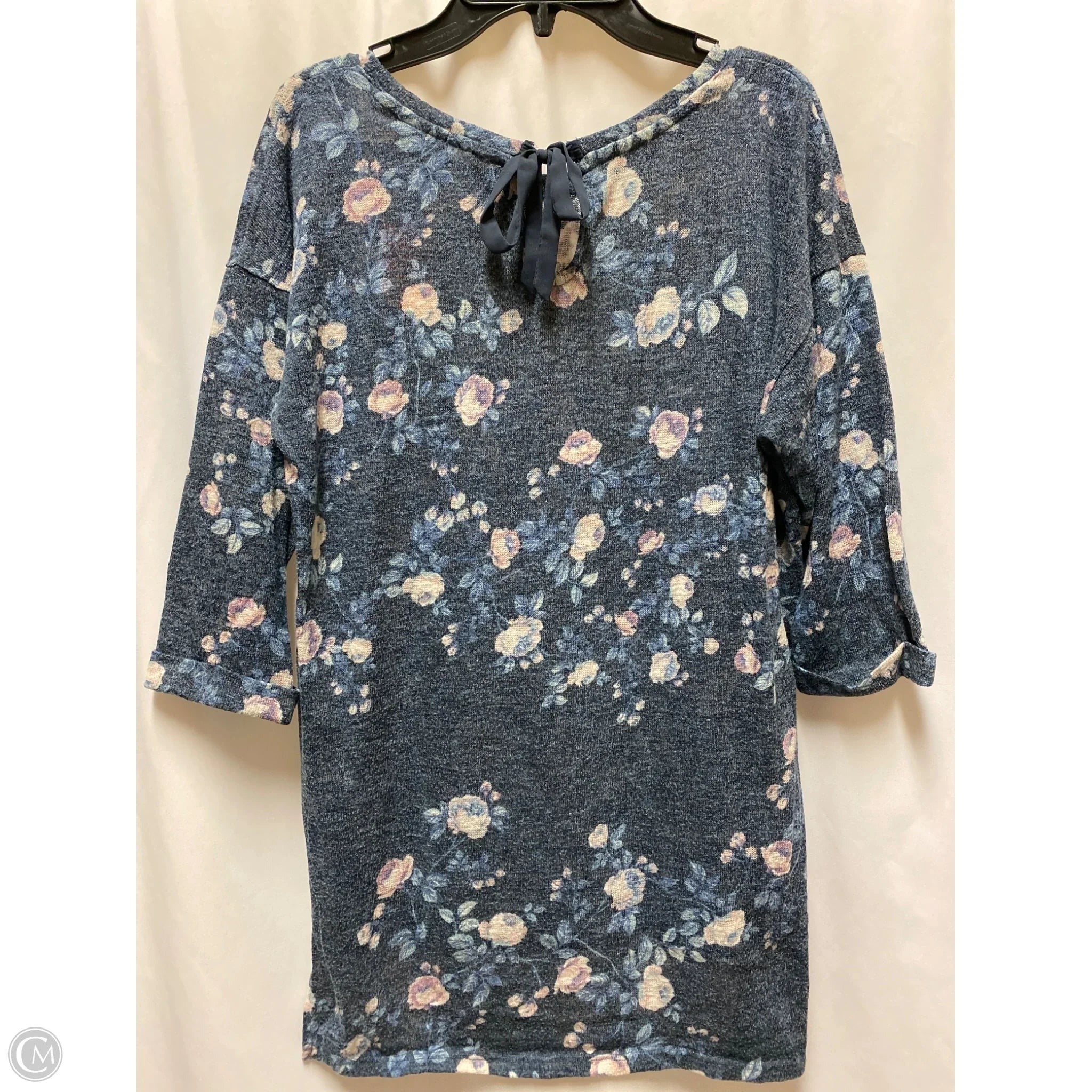 Top Short Sleeve By Lc Lauren Conrad In Blue, Size: L