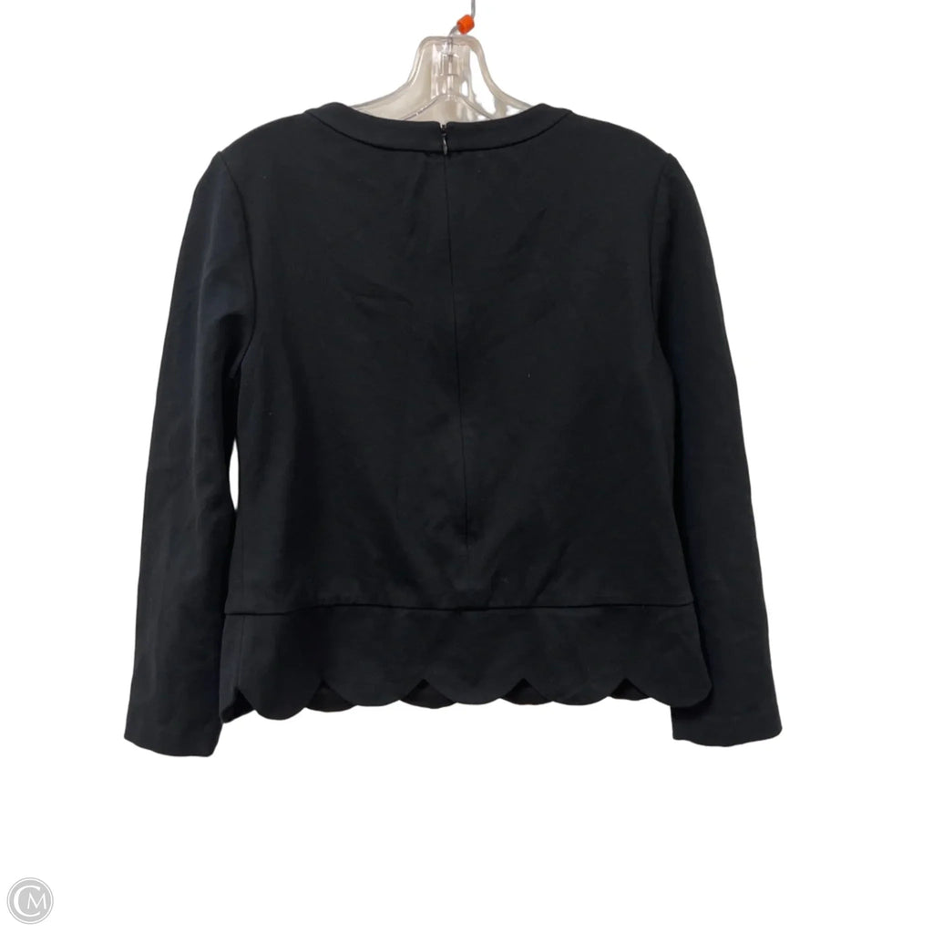 Top Long Sleeve Designer By Kate Spade In Black, Size: S