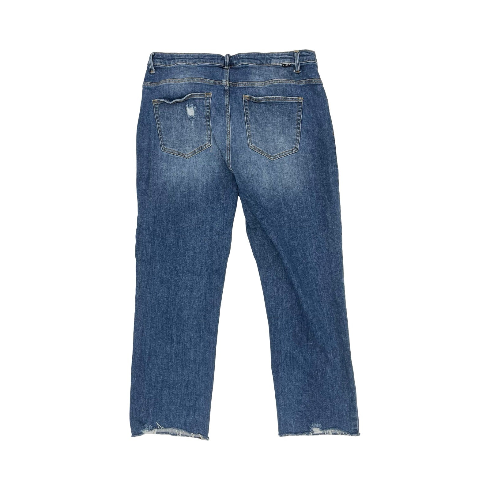 Jeans Straight By Risen In Blue Denim, Size:3X