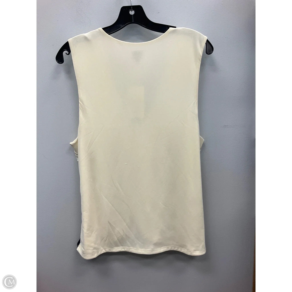 Top Sleeveless By A New Day In Cream, Size: Xxl