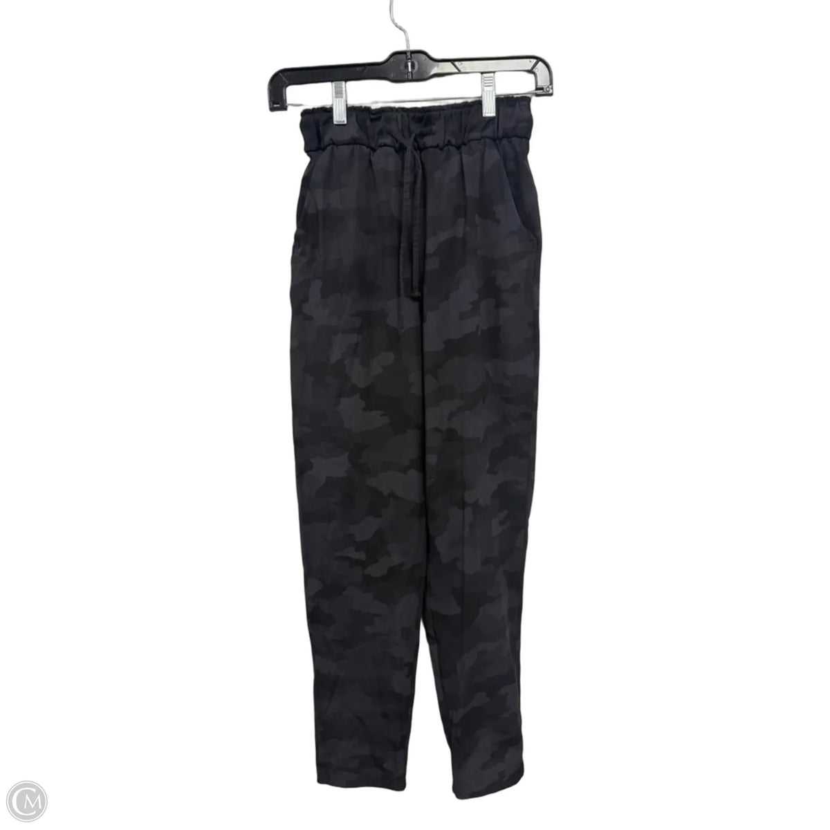 Athletic Pants By Lululemon In Black & Grey, Size: 2