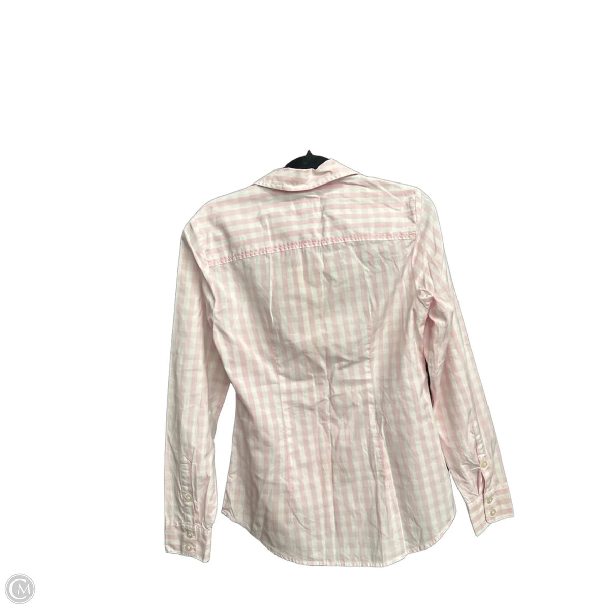 Top Long Sleeve By Vineyard Vines In Pink & White, Size: Xs