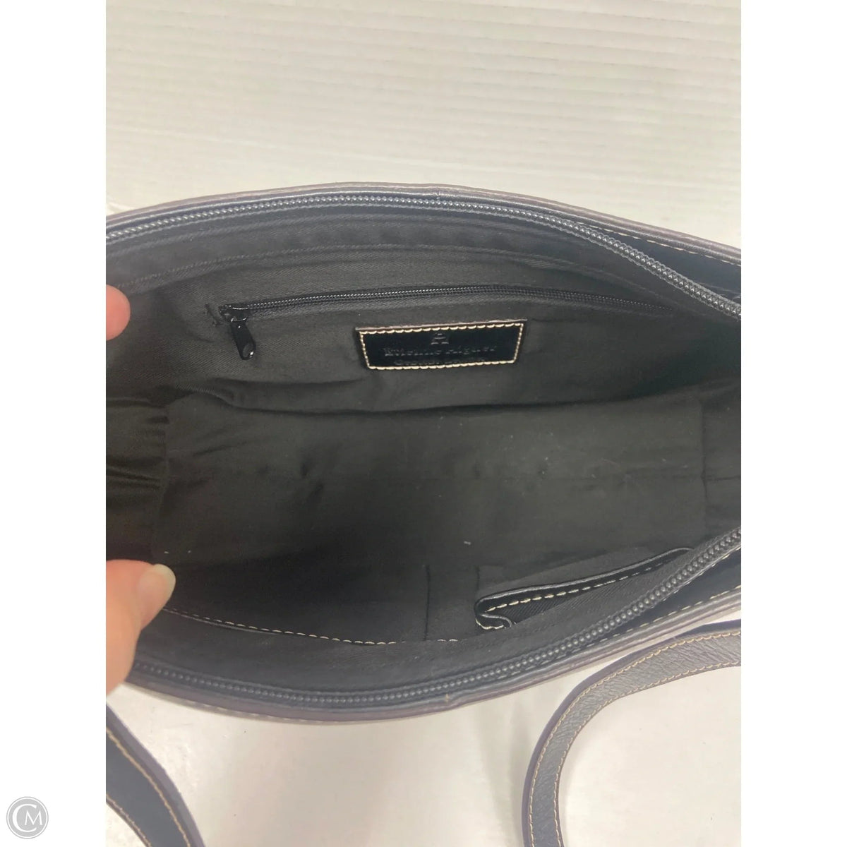 Handbag Leather By Etienne Aigner, Size: Medium