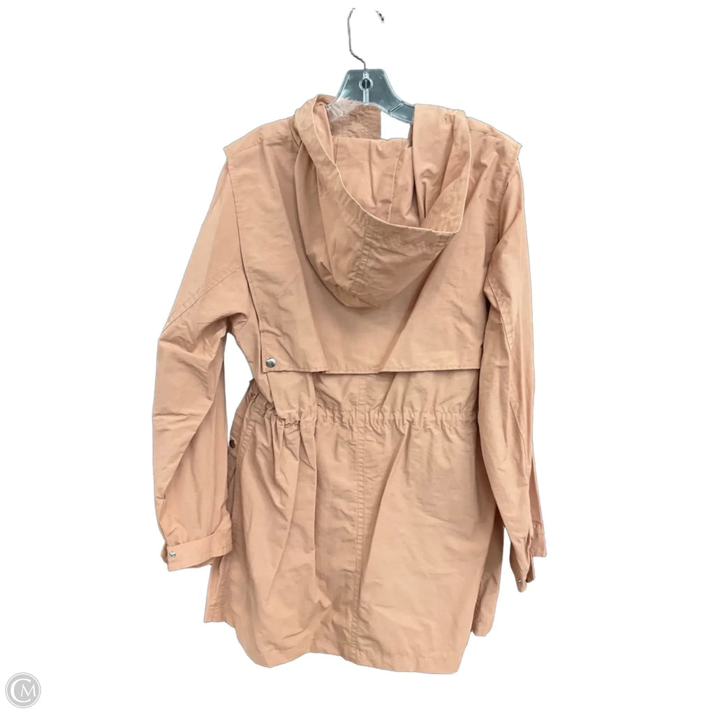 Jacket Windbreaker By J. Crew In Peach, Size: L