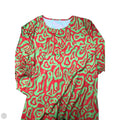 Skirt Set 2pc By Clothes Mentor In Green & Red, Size: L