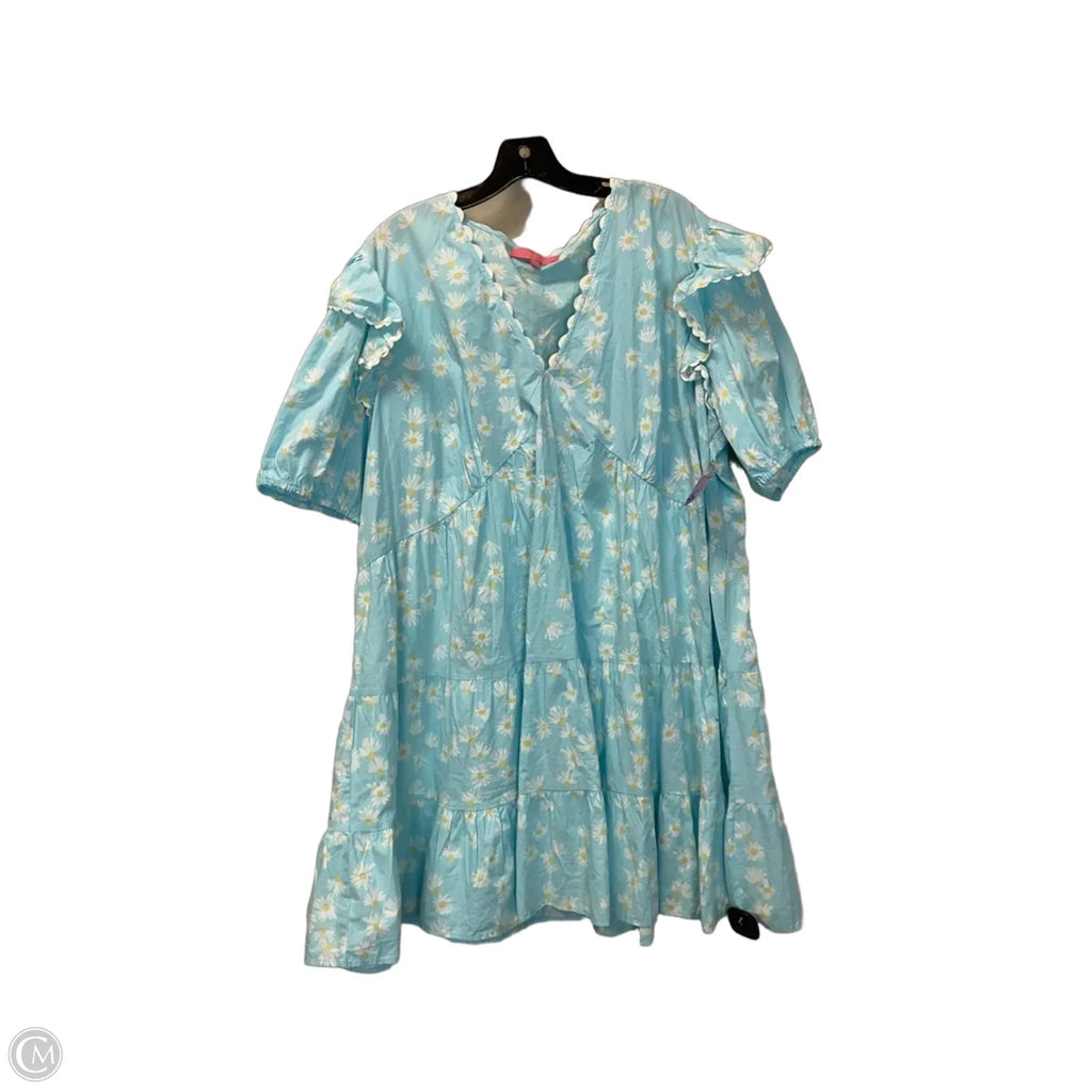 Dress Casual Midi By Simply Southern In Blue, Size: Xxl