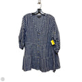 Top 3/4 Sleeve By Club Z In Blue & White, Size: 2x