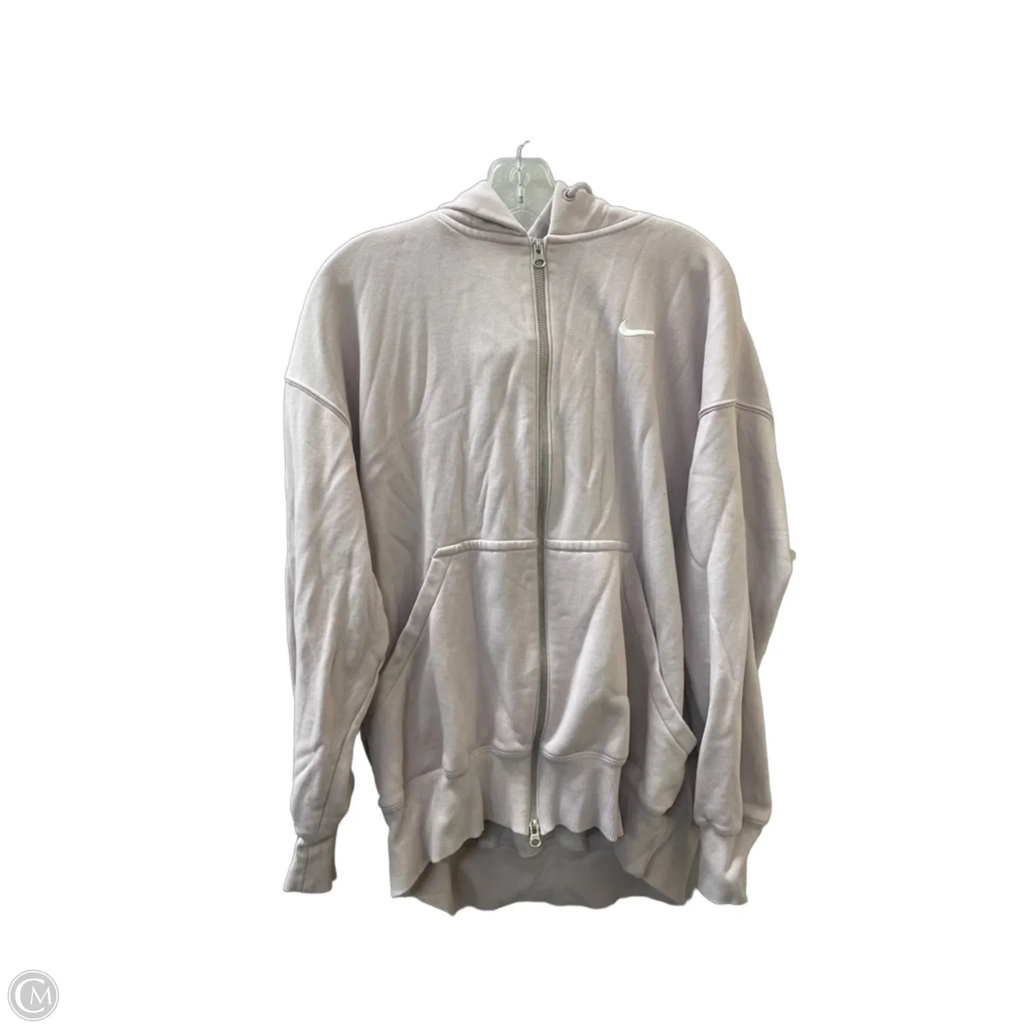 Athletic Sweatshirt Hoodie By Nike Apparel In Purple, Size: L