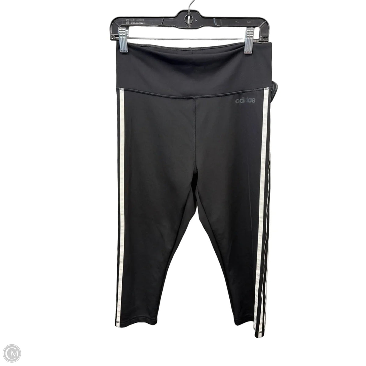 Athletic Leggings Capris By Adidas In Black, Size: M