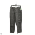 Jeans Straight By Abercrombie And Fitch In Black Denim, Size: 8