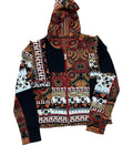 Sweater Cardigan By One Girl Who In Black & Orange, Size:M