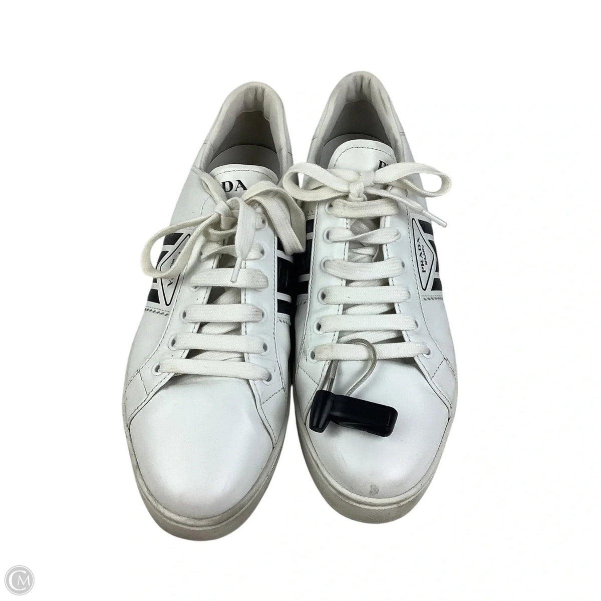 Shoes Luxury Designer By Prada In White, Size: 40.5