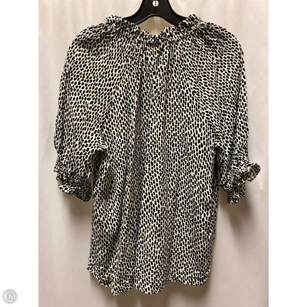 Top Short Sleeve By Who What Wear In Black, Size: Xxl