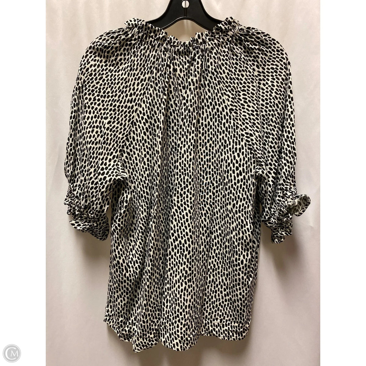 Top Short Sleeve By Who What Wear In Black, Size: Xxl