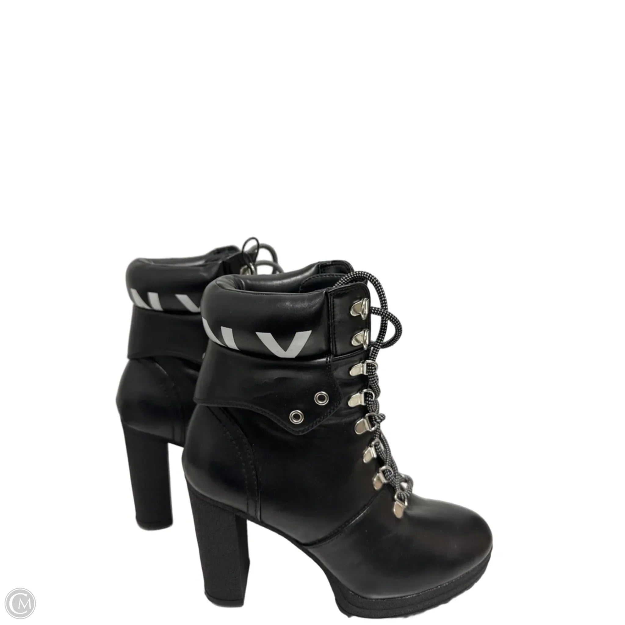 Boots Ankle Heels By Dkny In Black, Size: 8.5