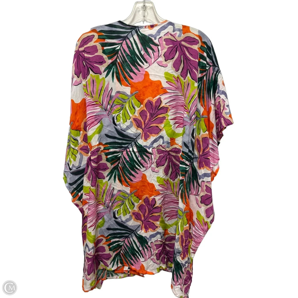 Dress Casual Short By Anne Cole In Floral Print, Size: L