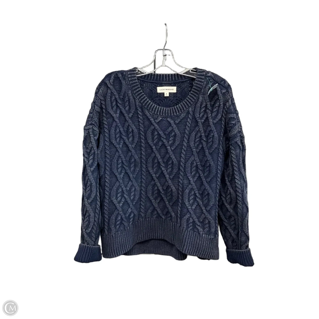 Sweater By Lucky Brand In Blue, Size: M