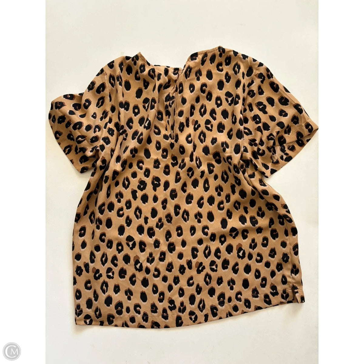 Blouse Short Sleeve By A New Day In Animal Print, Size: M