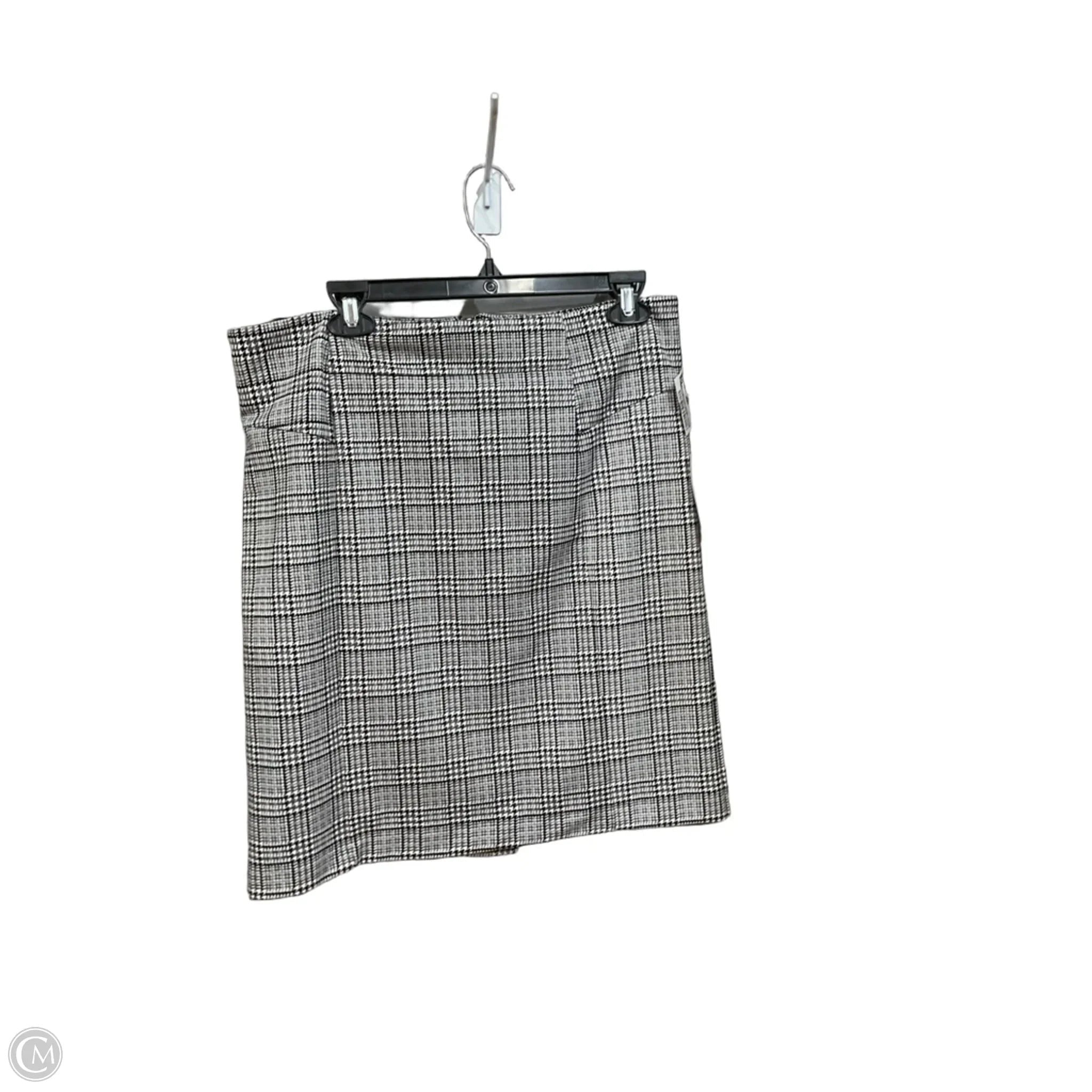 Skirt Midi By Michael By Michael Kors In Checkered Pattern, Size: 12