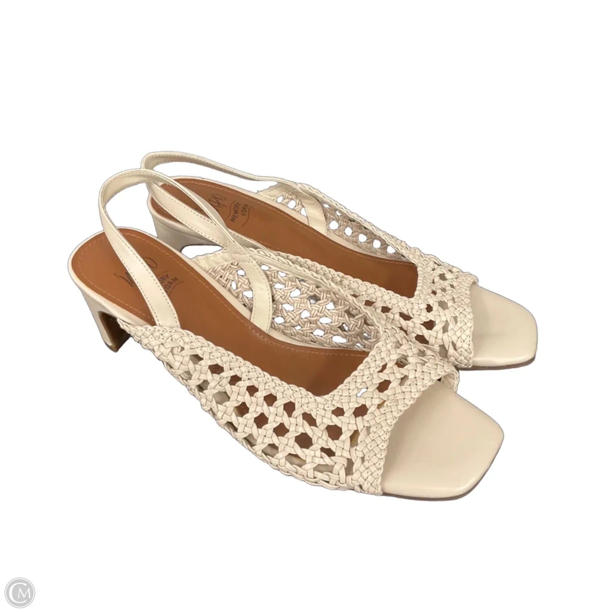 Shoes Heels Block By Impo In Beige, Size: 9.5