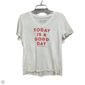 Top Short Sleeve By Life Is Good In White, Size: M
