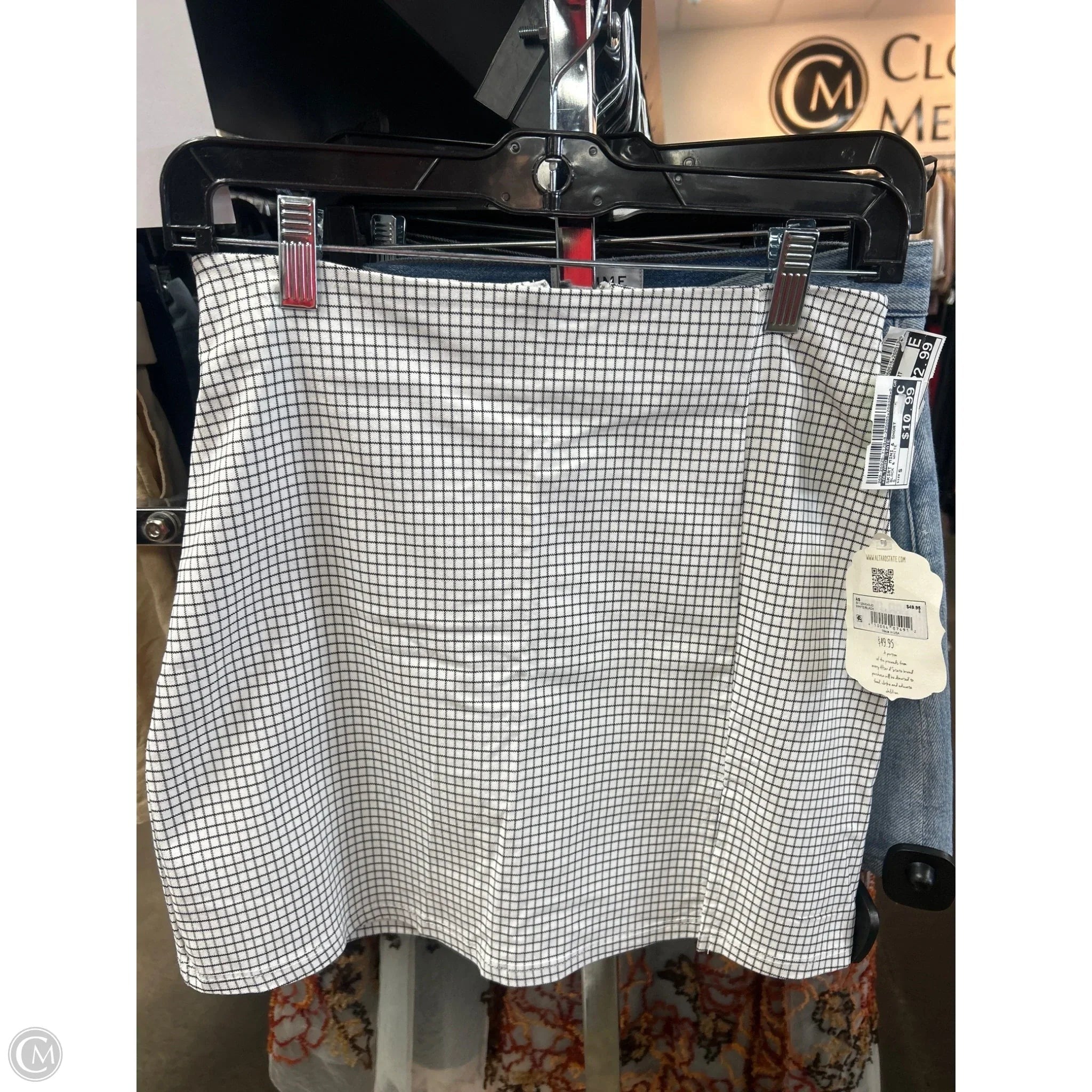 Skirt Mini & Short By Altard State In Black & White, Size: S