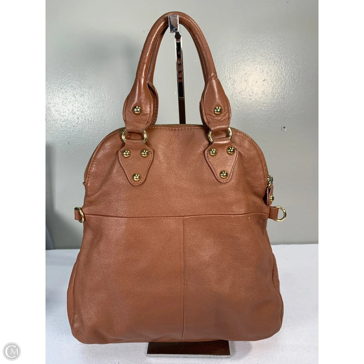 Handbag Leather By Clothes Mentor, Size: Large