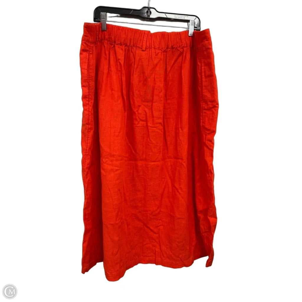 Skirt Maxi By A New Day In Red, Size: Xxl