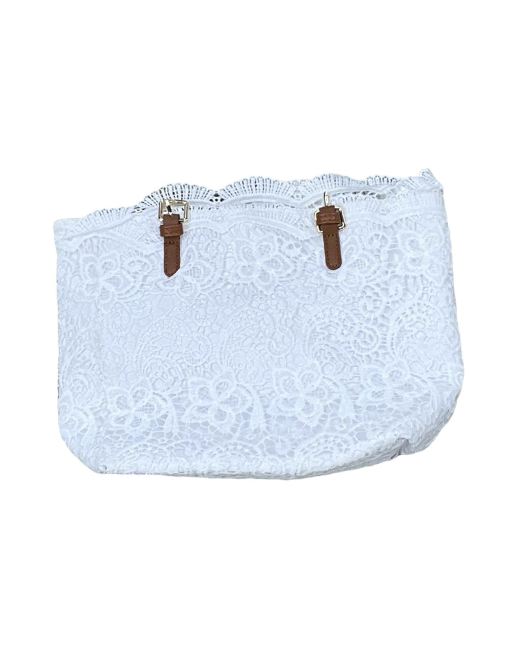 Handbag By Clothes Mentor In White, Size:Medium