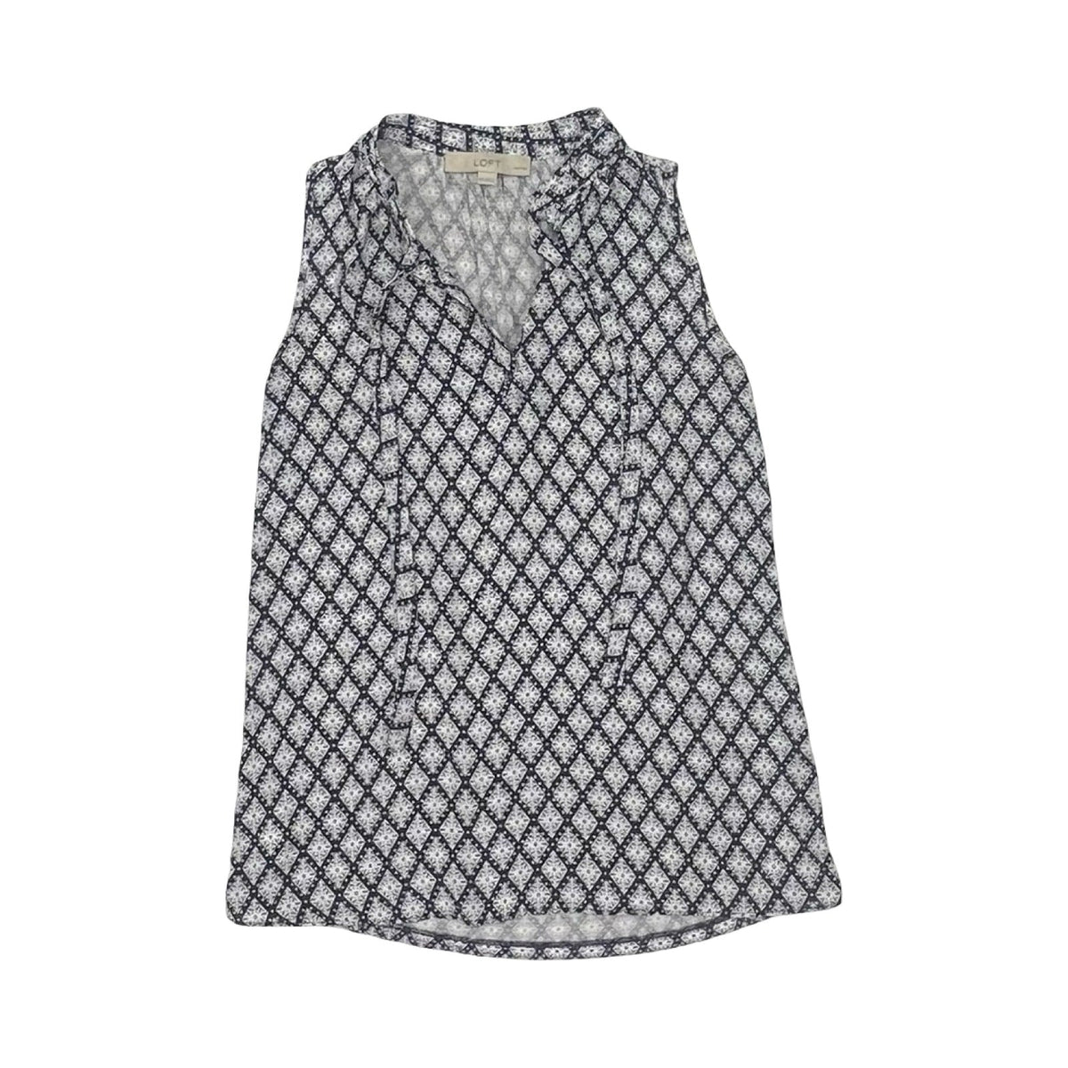 Blouse Sleeveless By Loft In Blue & Purple, Size:Xsp