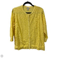 Sweater Cardigan By Isaac Mizrahi Live Qvc In Yellow, Size: L