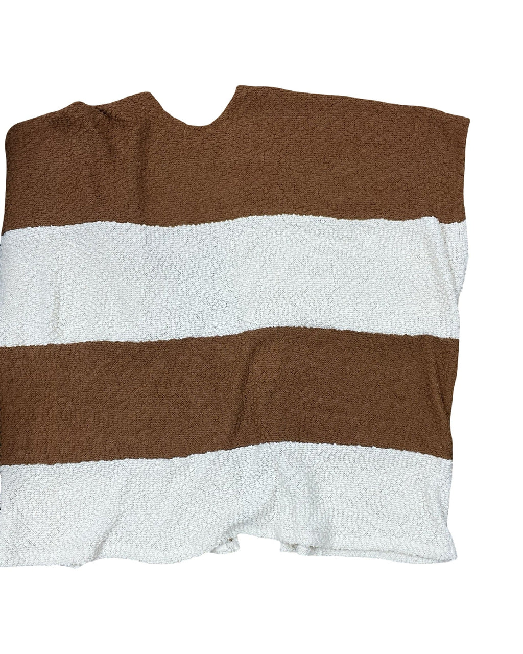 Sweater Cardigan By Maurices In Brown & Cream, Size:L