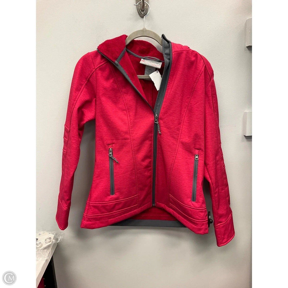 Jacket Fleece By Free Country In Pink, Size: S