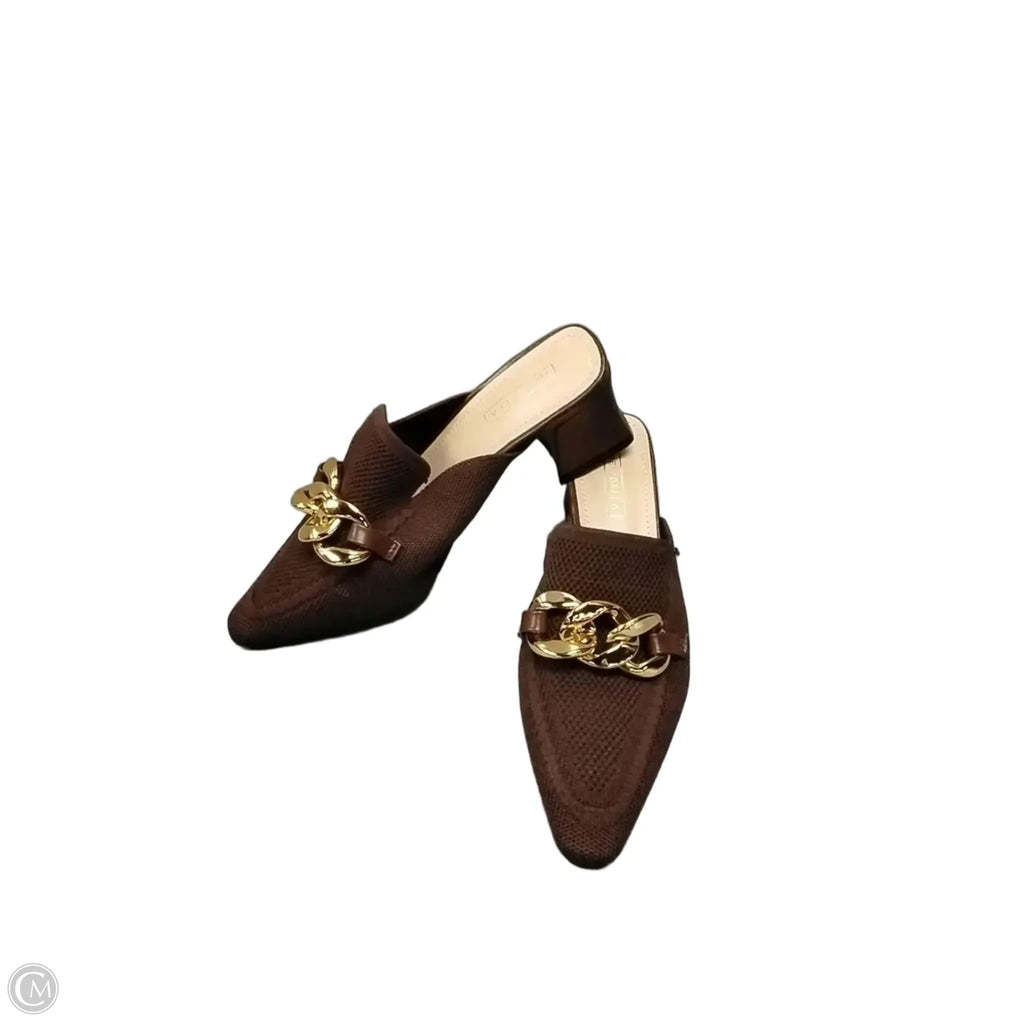 Shoes Heels Block By Clothes Mentor In Brown, Size: 6