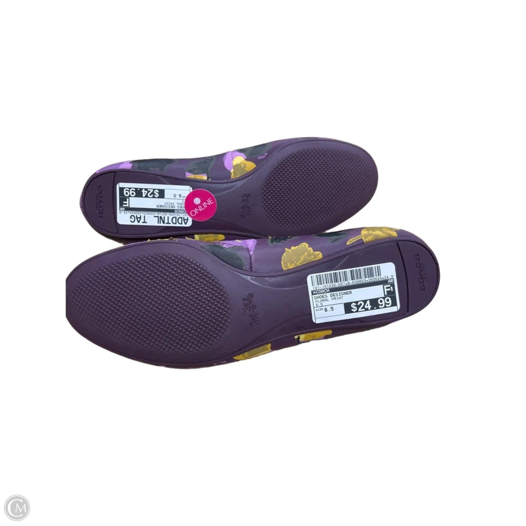 Shoes Designer By Coach In Floral Print, Size: 6.5