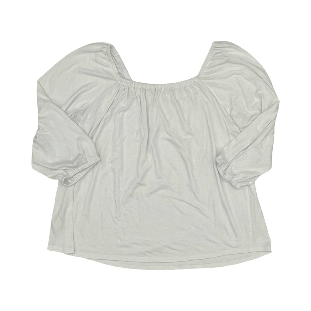 Top 3/4 Sleeve By Ana In White, Size:Xl