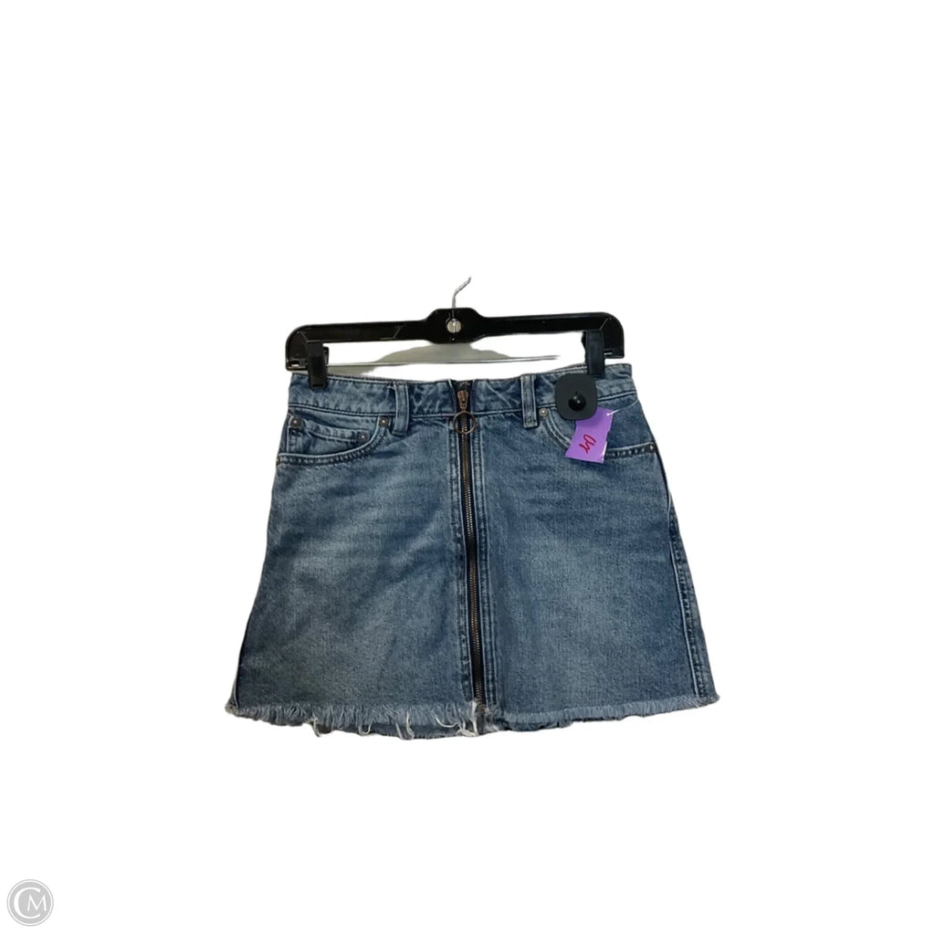 Skirt Mini & Short By We The Free In Blue Denim, Size: 2