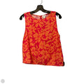 Top Sleeveless By J. Crew In Orange & Pink, Size: S
