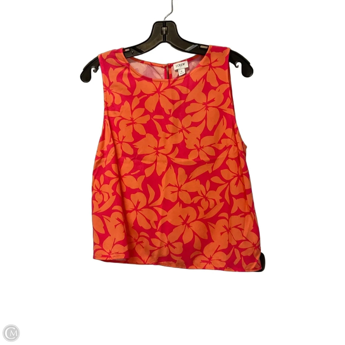 Top Sleeveless By J. Crew In Orange & Pink, Size: S