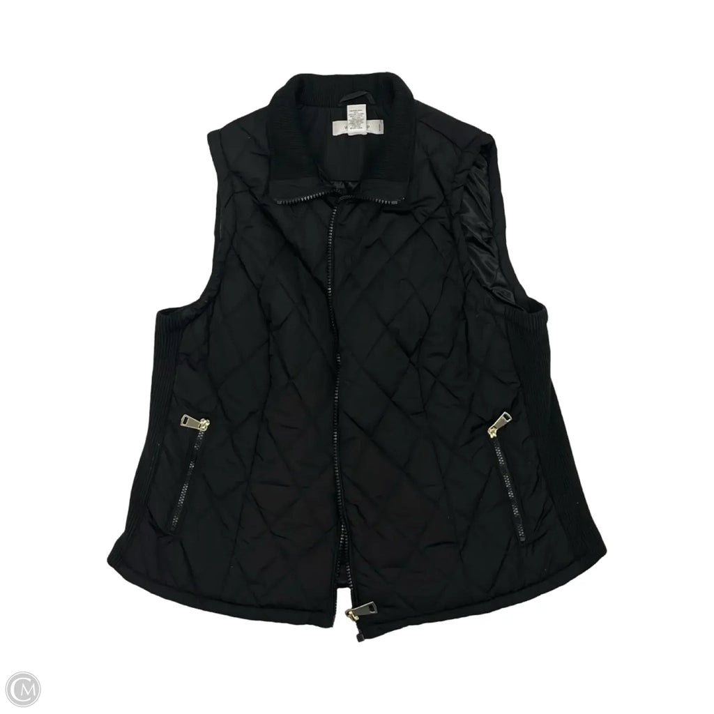 Vest Puffer & Quilted By Workshop In Black, Size: 1x