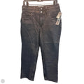Jeans Straight By Abercrombie And Fitch In Black Denim, Size: 10p