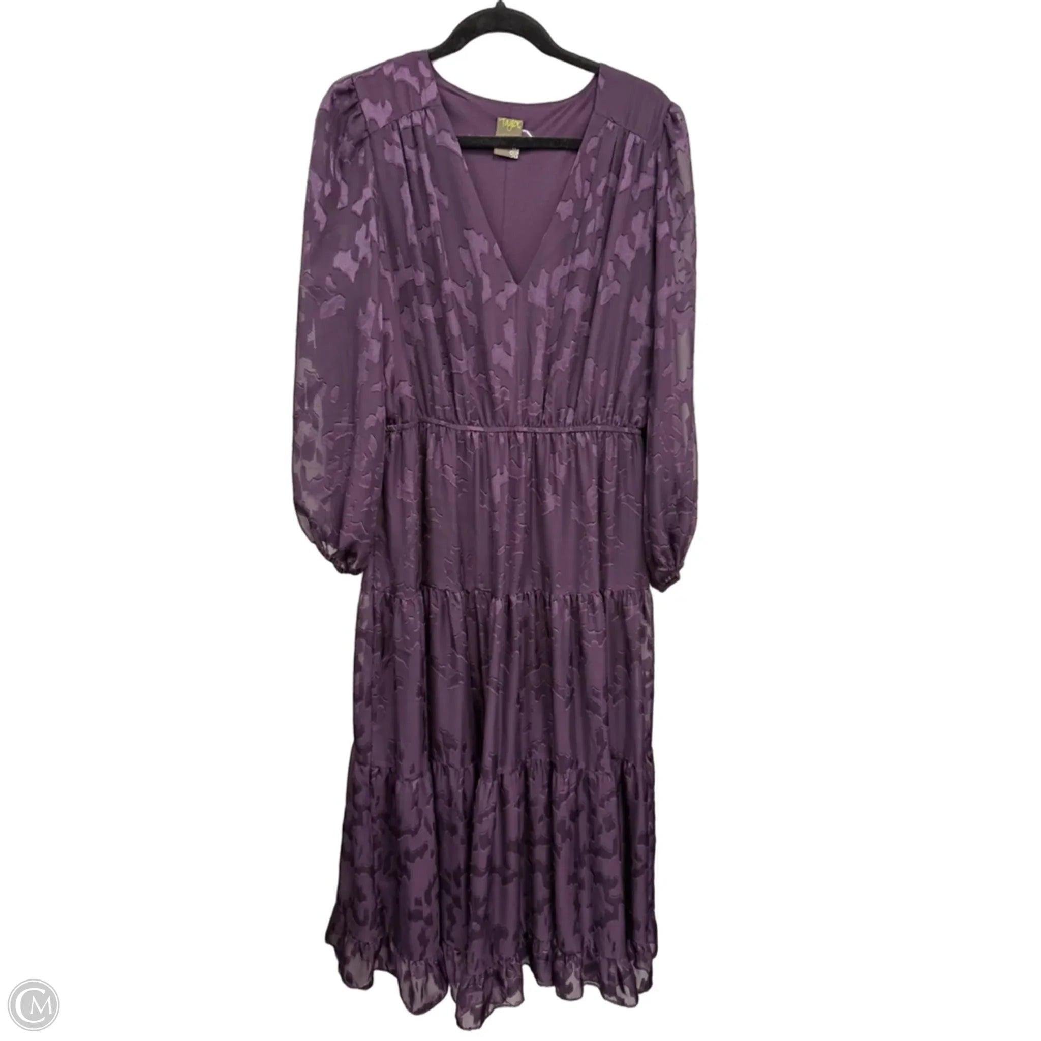 Dress Casual Maxi By Taylor In Purple, Size: 16