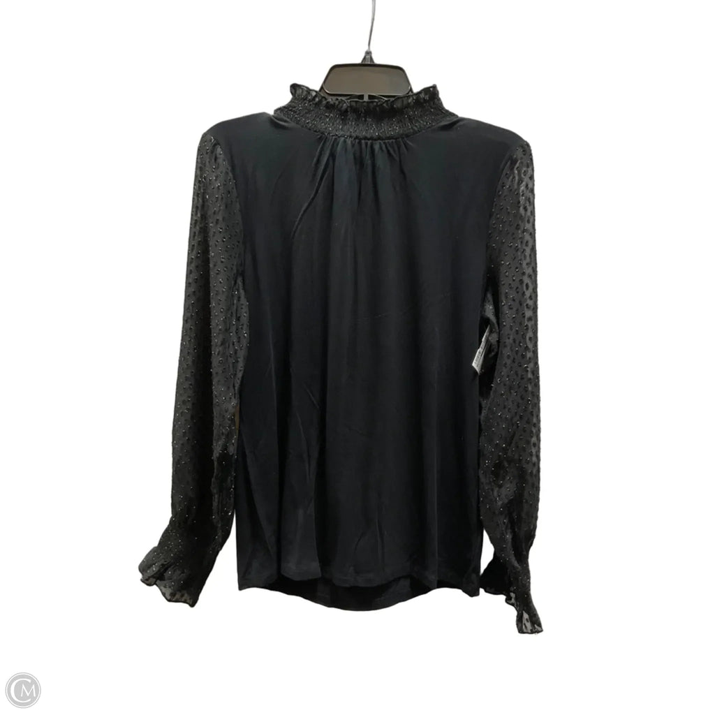 Top Long Sleeve By Talbots In Black, Size: M