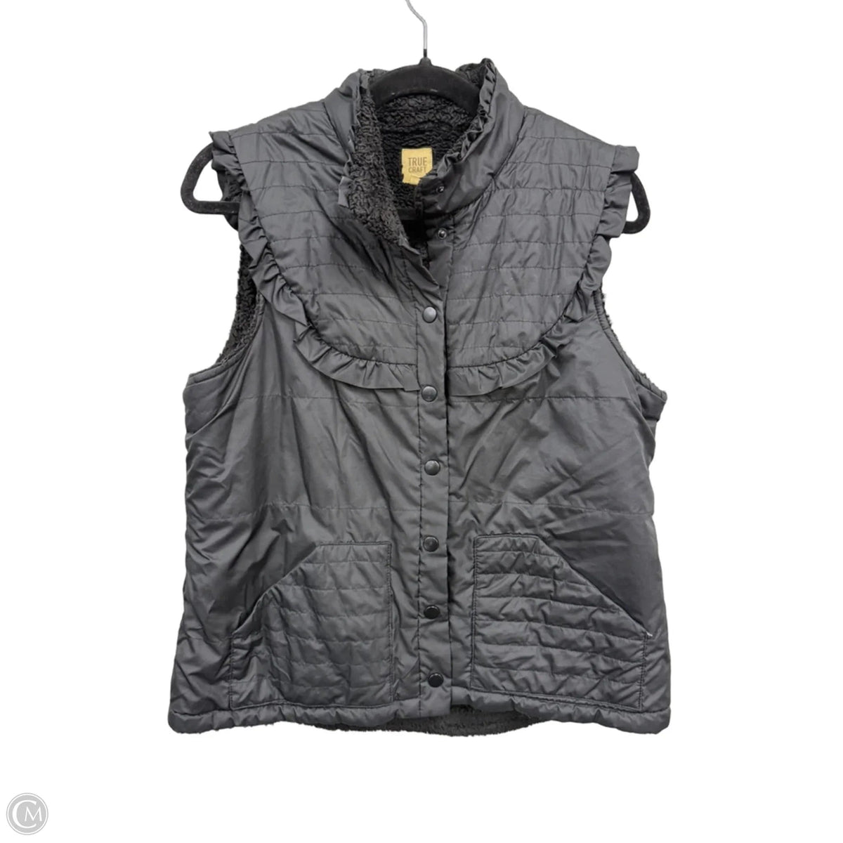 Vest Puffer & Quilted By True Craft In Black, Size: L