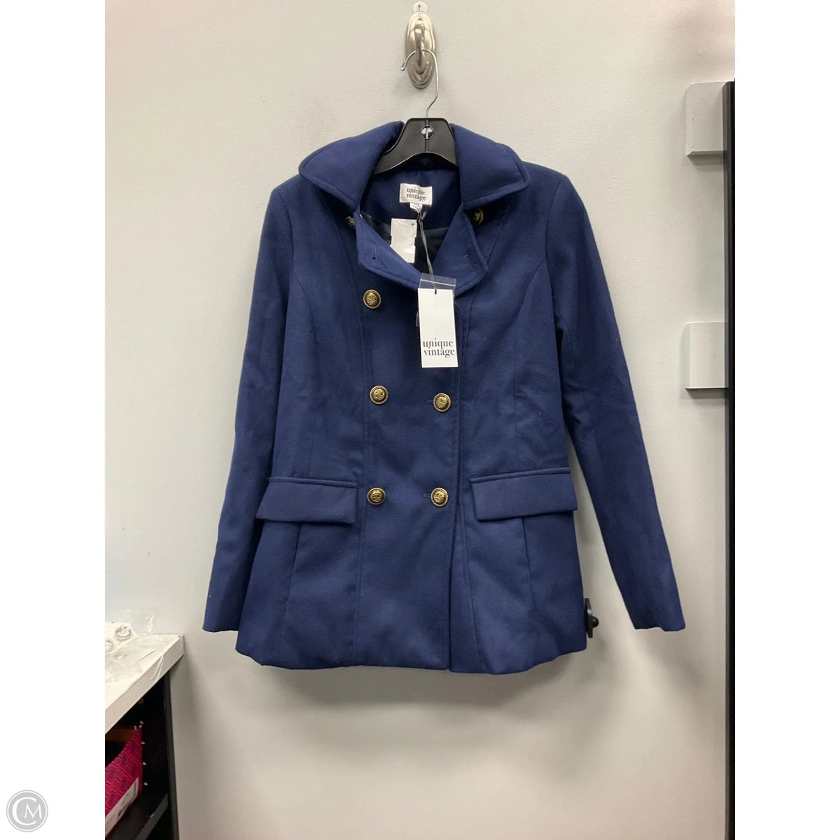 Coat Peacoat By Cme In Blue, Size: Xs