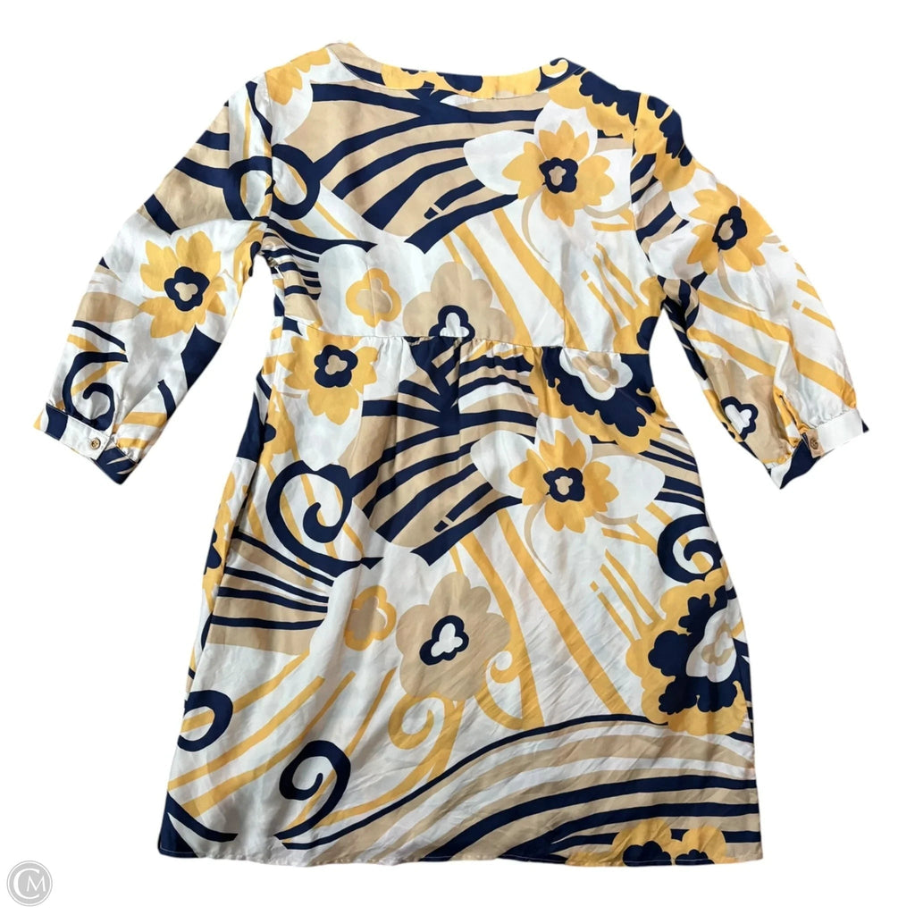 Dress Designer By Lilly Pulitzer In blue & yellow, Size: M