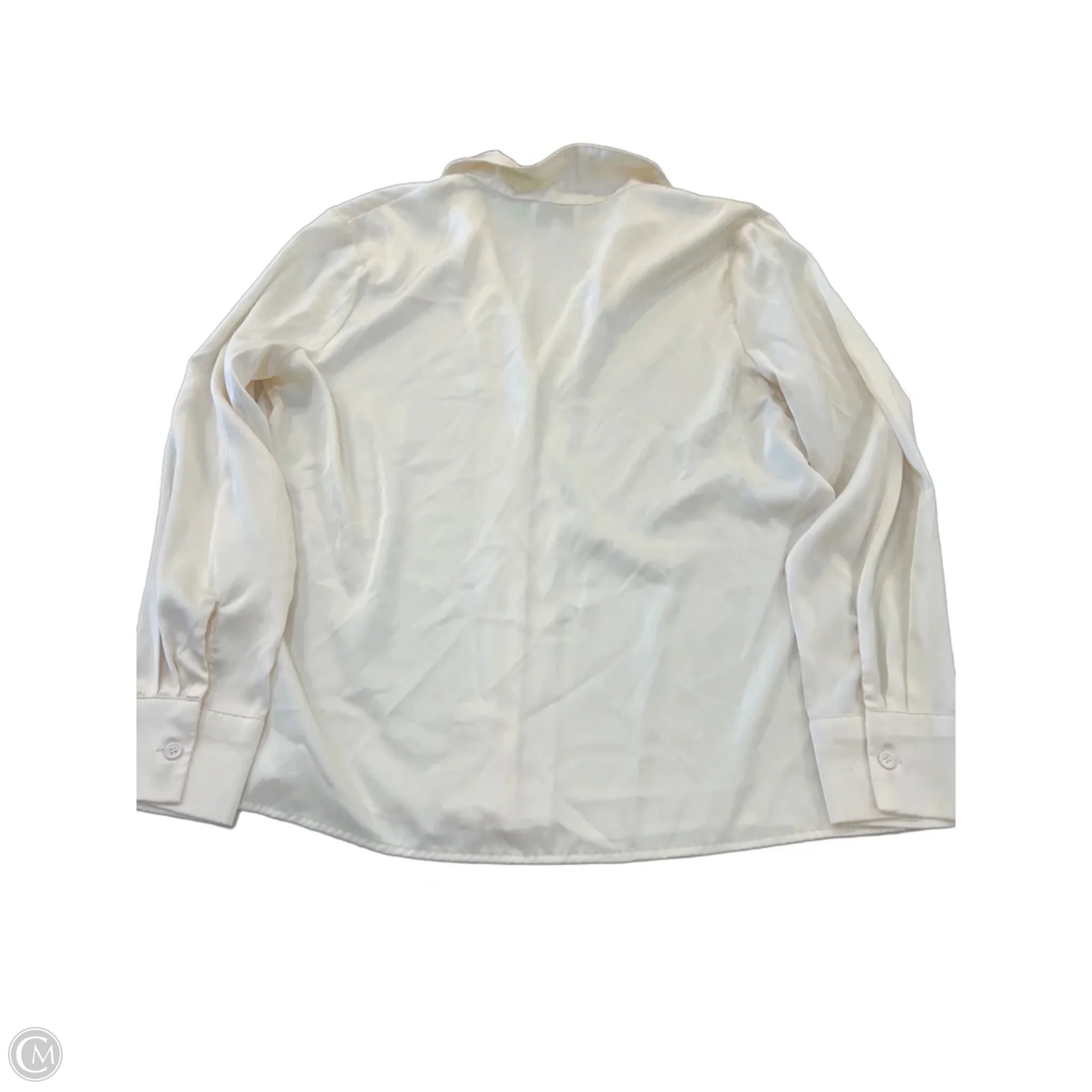 Top Long Sleeve By Clothes Mentor In Cream, Size: S