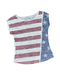 Top Ss By Eddie Bauer In Blue Red & White, Size:S